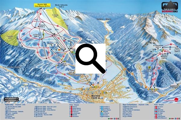 Piste kaart Bormio 2000